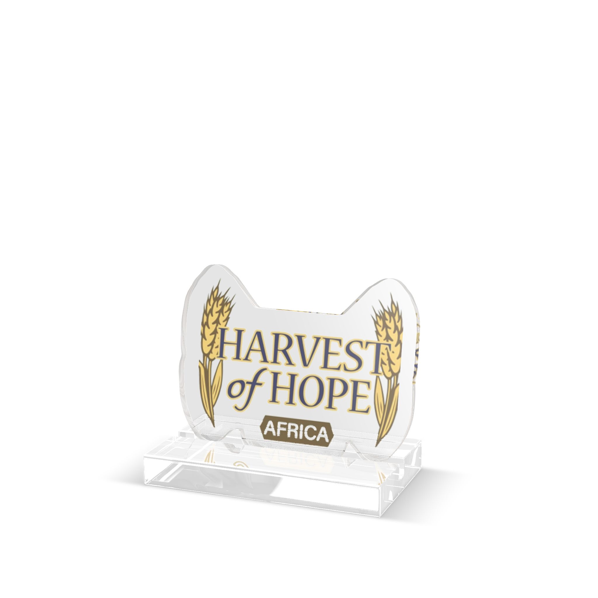 Harvest of Hope Acrylic Standee – Custom Cut Decorative Desk Plaque
